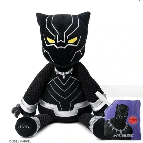 Black Panther plush buddy Licensed Marvel   Black Panther scent pak - Picture 1 of 11